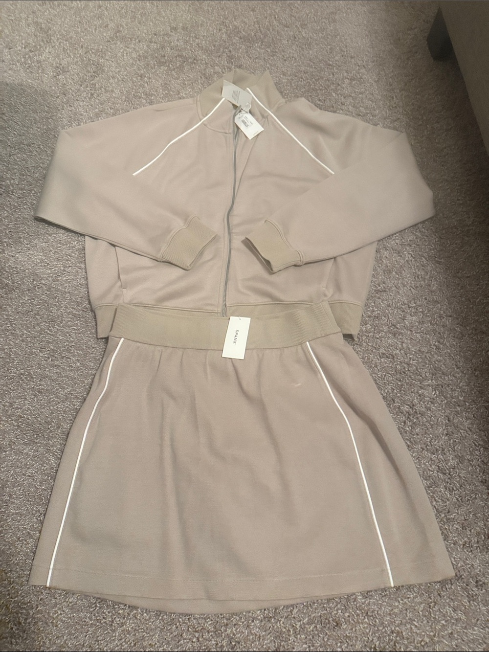 SPANX Zip-Front Jacket and Skirt Set Air Essentials